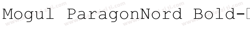 Mogul ParagonNord Bold字体转换